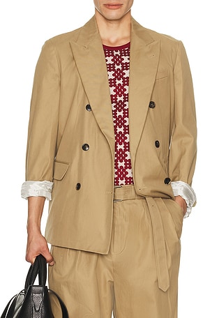 Dries Van Noten Balto Jacket in Nude