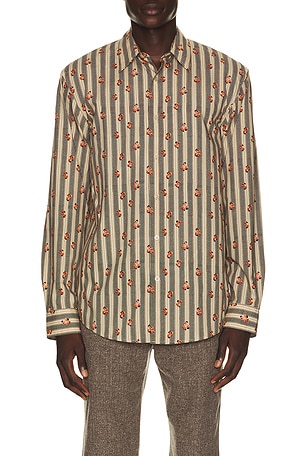 Dries Van Noten Caper Shirt in Cream