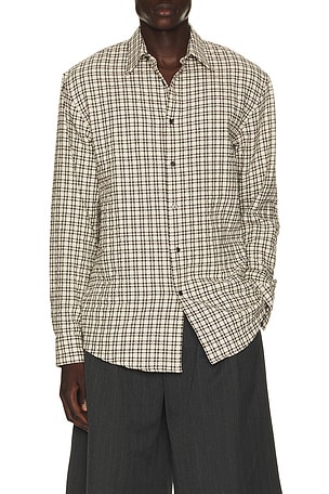 Dries Van Noten Caper Shirt in Cream