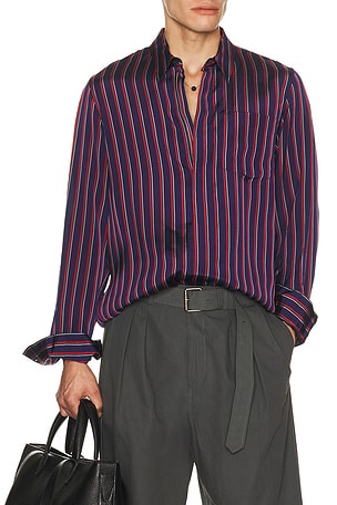 Dries Van Noten Corran Shirt in Blue
