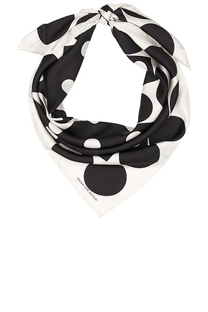 Dries Van Noten Foular Scarf in Black,White