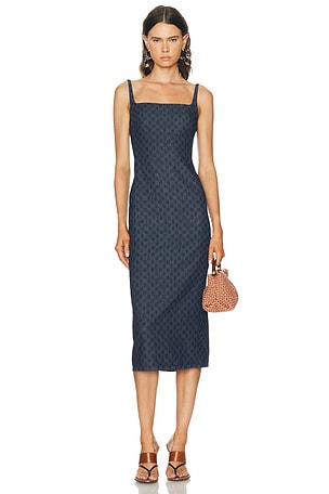 Dries Van Noten Debano Dress in Blue