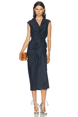 Dries Van Noten Davyl Dress in Blue