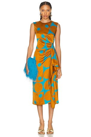Dries Van Noten Droppy Dress in Blue