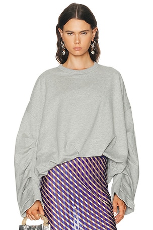 Dries Van Noten Hannett Sweatshirt in Light Grey