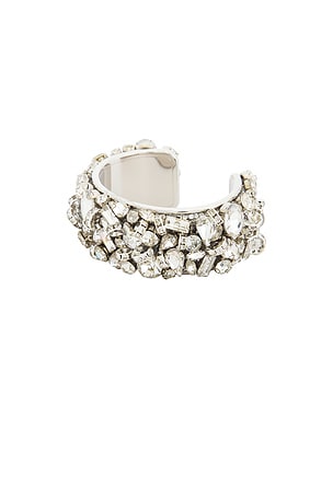Dries Van Noten Cuff Bracelet in Metallic Silver