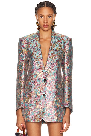 Dries Van Noten Basti Jacket in Blue