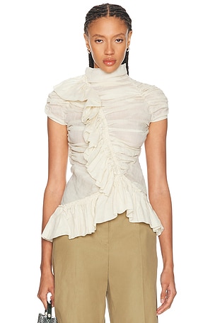Dries Van Noten Chuchu Shirt in Ivory