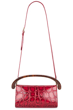 Dries Van Noten Crisp Bag in Red,Brown