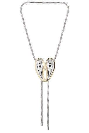 Demarson Amour Necklace in Metallic Silver