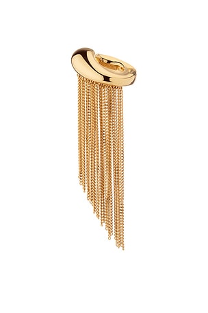 Demarson Issa Single Ear Cuff in Metallic Gold