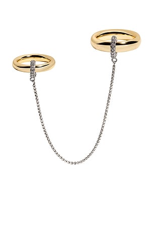 Demarson Essex Ring Cuff in Metallic Gold