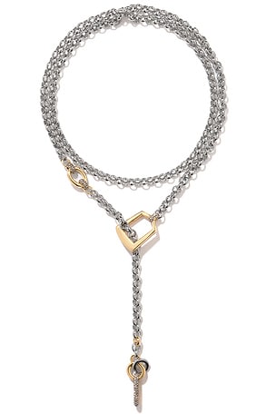 Demarson Juno Necklace in Metallic Gold