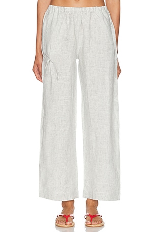 Deiji Studios Eyelet Pant in Black & White