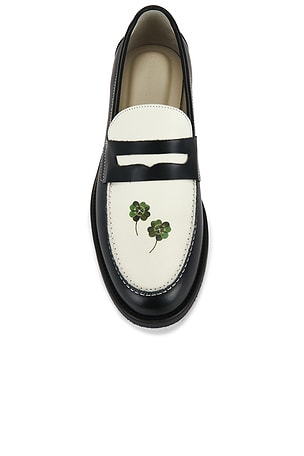 Duke + Dexter Wilde Clover Penny Loafer in Black