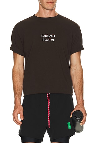 District Vision Wave Runner Tee in Brown