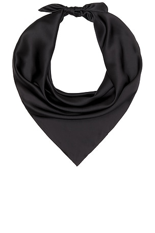EAVES Paola Silk Scarf in Black