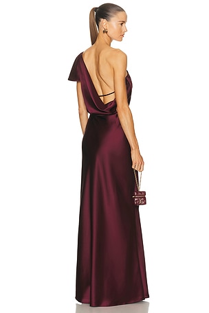 EAVES Svann Gown in Burgundy