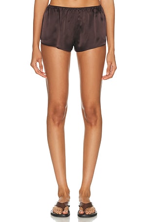 EAVES Roux Silk Short in Chocolate