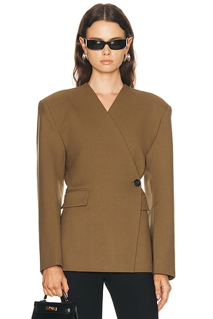 EAVES Naama Blazer in Olive