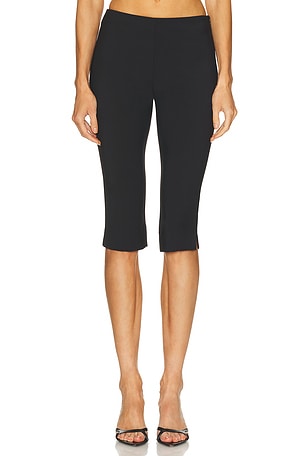 EAVES Guro Tech Suiting Capri Pant in Black