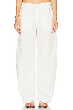 EAVES Lana Barrel Leg Pant in Ivory