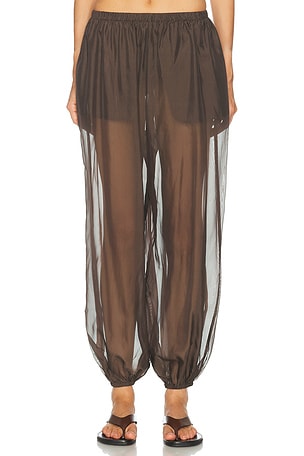 EAVES Kai Balloon Pant in Brown
