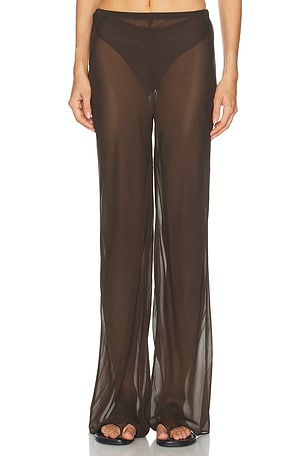 EAVES Loretta Bias Pant in Brown