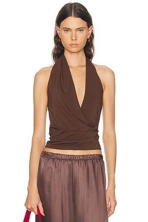 EAVES Thea Top in Chocolate