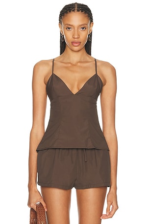 EAVES Lexie Top in Chocolate