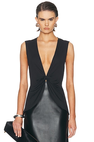 EAVES Emil Top in Black