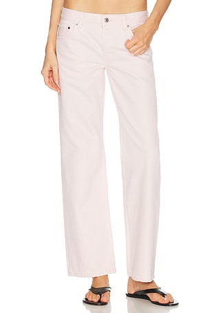 EB Denim Low Rise Baggy Jean in Pink