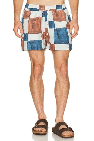 Edmmond Studios Rubik Swim Shorts in Multi