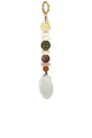 Eliou Tarsila Bag Charm in Natural,Metallic Gold
