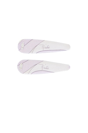 Emilio Pucci Hair Clips in Lavender