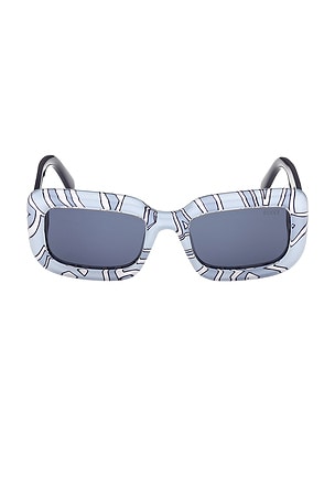Pucci Rectangular Sunglasses in Baby Blue