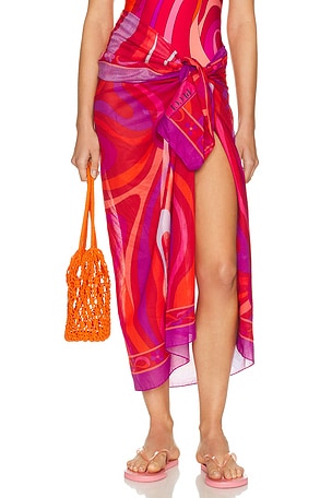 Emilio Pucci Cotton Pareo in Red