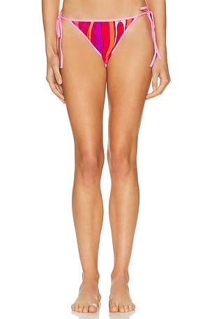 Emilio Pucci Tie Side Bikini Bottom in Pink