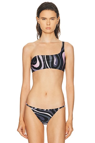 Emilio Pucci Bra Bikini Top in Black,White