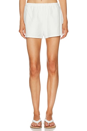 Enza Costa Twill All Day Short in White