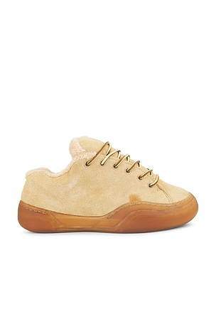 ERL Suede Vamp Skate Sneaker Leather in Brown