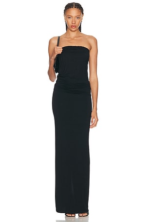 Eterne Twist Maxi Dress in Black