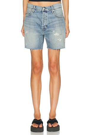 Eterne Emmett Boyfriend Denim Short in Blue