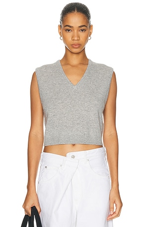 Eterne Leon Sweater Vest in Grey