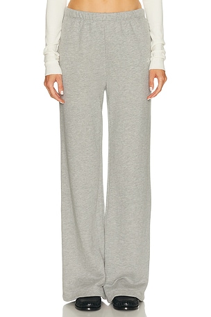 Eterne Oversized Wide Leg Sweatpant in Light Grey