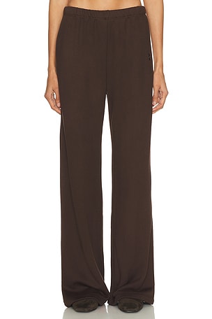 Eterne Oversized Wide Leg Sweatpant in Brown