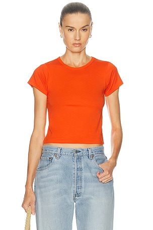 Eterne Short Sleeve Baby Tee in Orange
