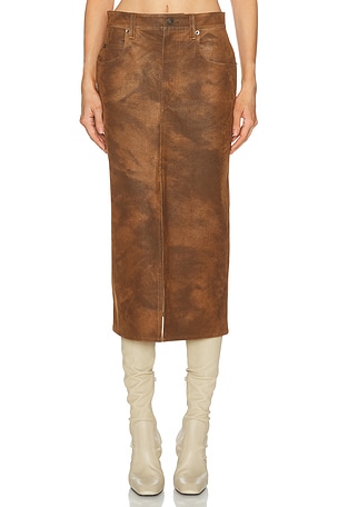 Isabel Marant Etoile Bisane Skirt in Brown