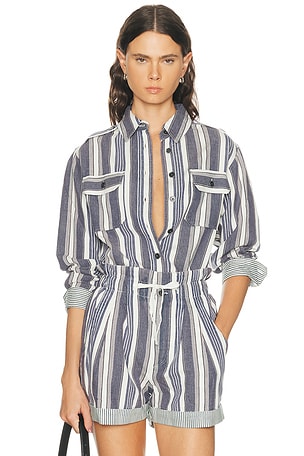 Isabel Marant Etoile Gelva Shirt in Blue,White