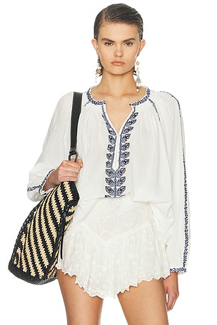 Isabel Marant Etoile Lena Blouse in Cream